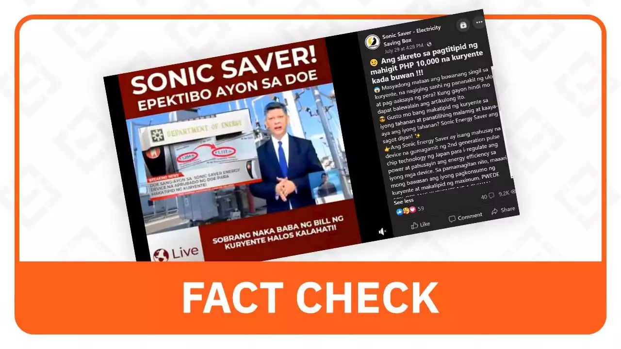 FACT CHECK: Fake DOE approval used in ad for energy-saving device