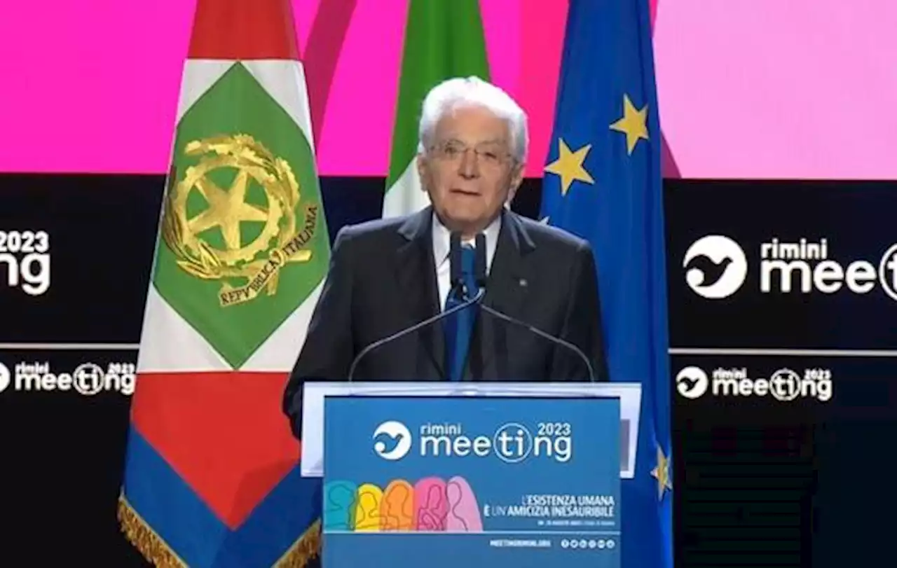 Meeting Rimini 2023, Mattarella: 'Con odio umanità sarebbe condannata'