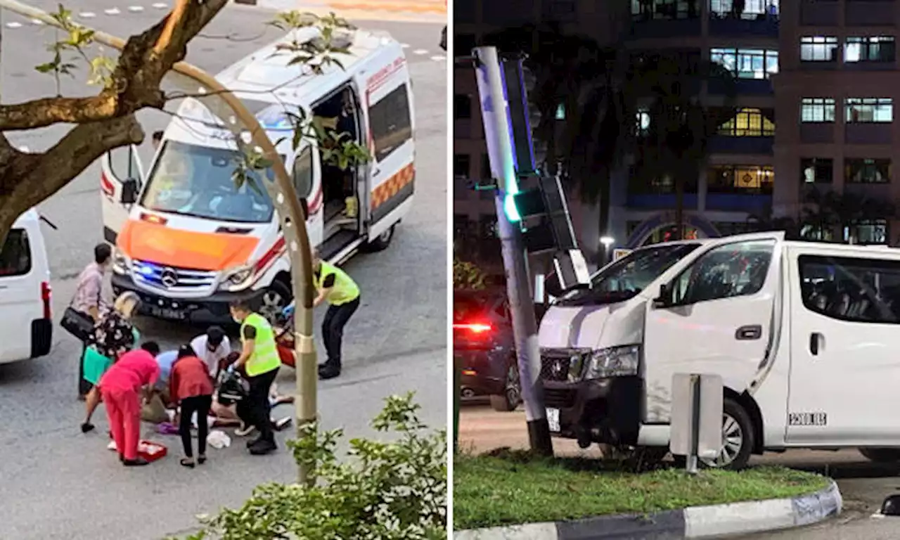 64-year-old PAB rider killed after getting hit by minibus in Hougang, was sent flying 10m