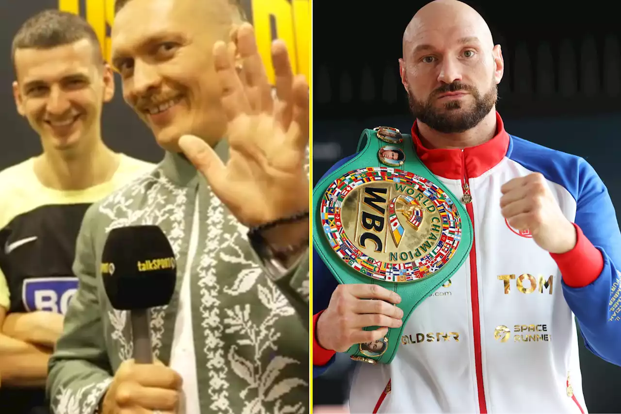 Oleksandr Usyk mocks Tyson Fury’s nickname with special message to heavyweight rival