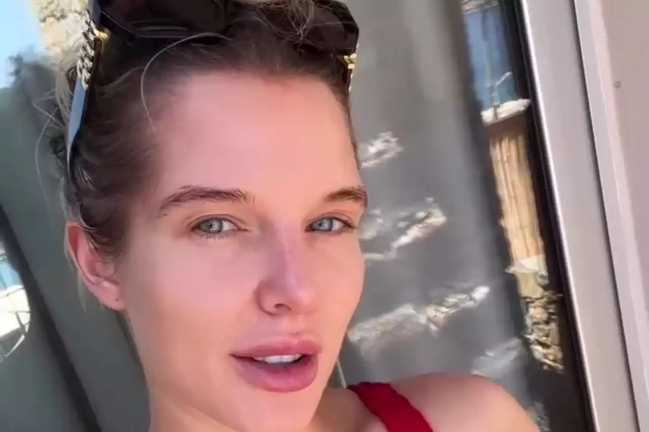 Helen Flanagan strips off to red bikini on Greece holiday with her kids