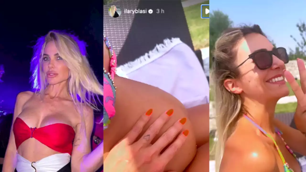 Ilary Blasi in Puglia con la sorella Melory: il dolcissimo video mentre le accarezza il pancino