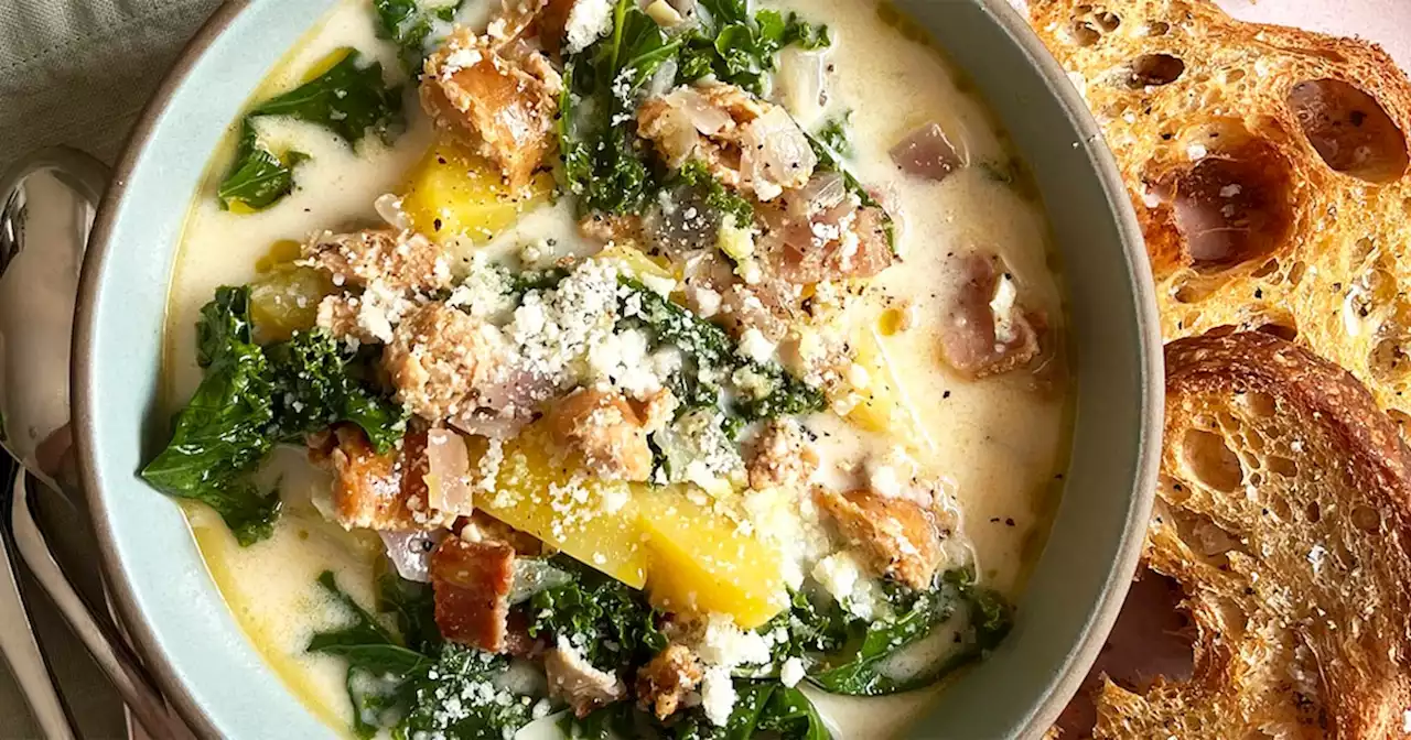 Make a batch of copycat tuscan soup for a cozy meal