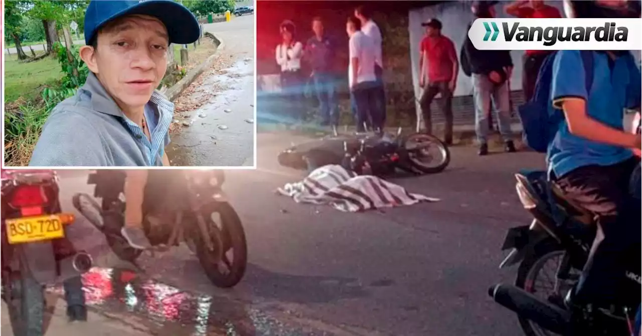 Habló la familia del motociclista fallecido en la vía al Porvenir, en Bucaramanga