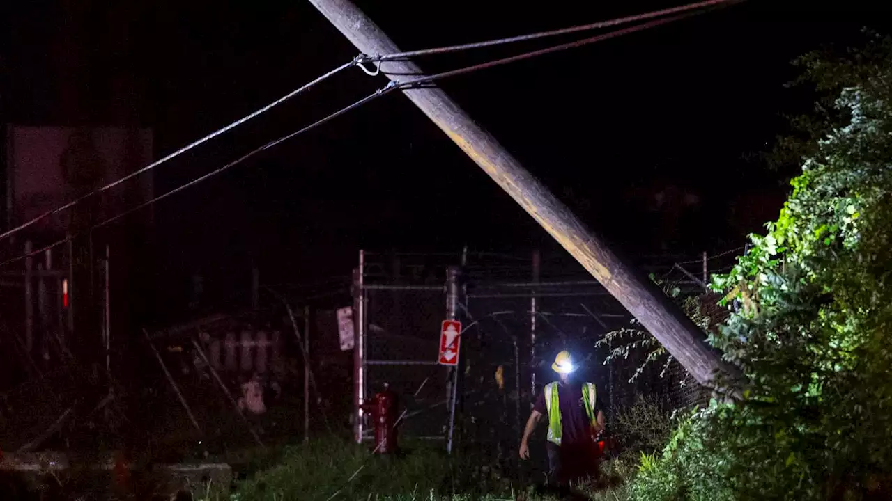 A Michigan storm with 75 mph winds downs trees and power lines; several people are killed