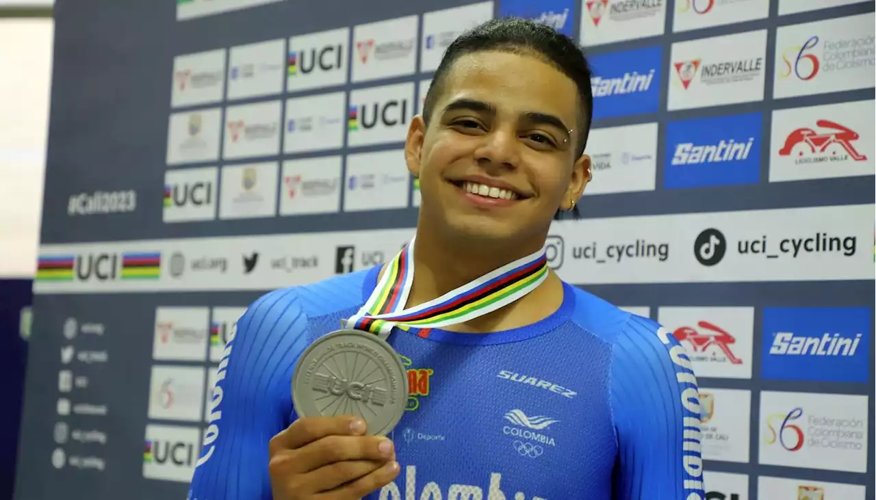 El atlanticense Francisco Jaramillo, subcampeón mundial del keirin, en Cali