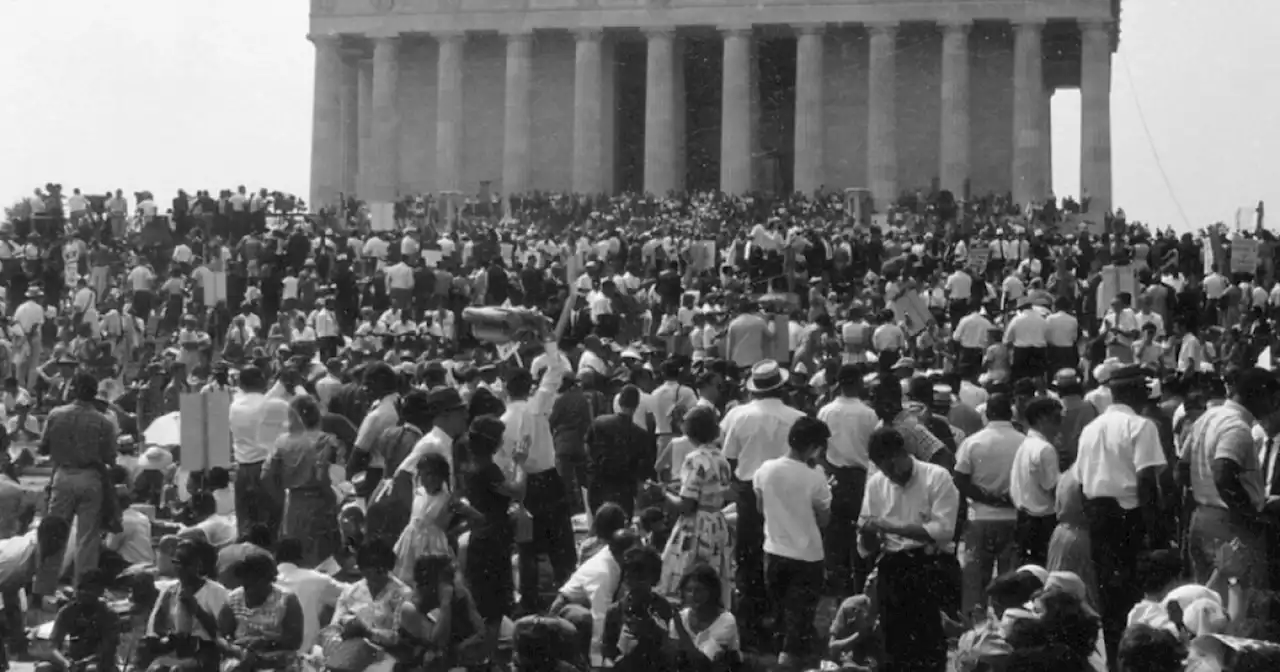 Thousands gather to mark the March on Washington's 60th anniversary