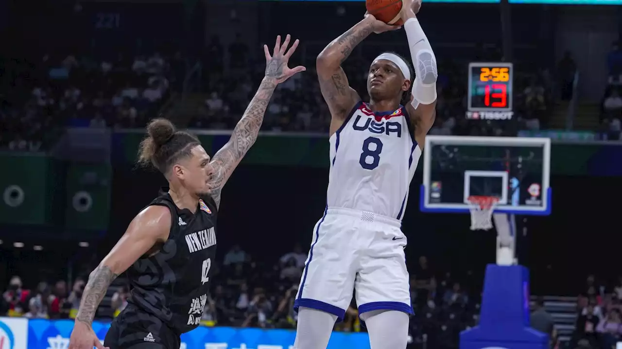 US shakes off slow start and tops New Zealand 99-72 in Basketball World Cup opener