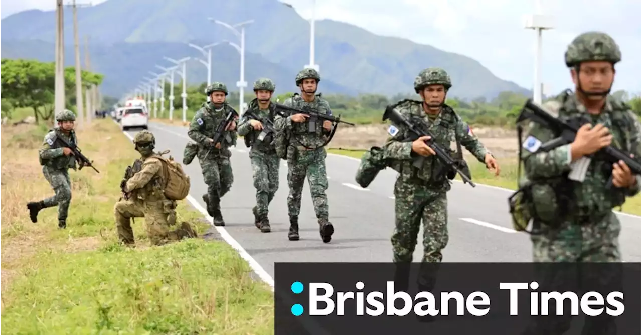 Australian, US, Filipino forces practise retaking an island in the South China Sea