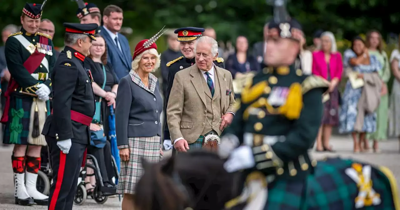 King Charles and Queen Camilla visit Balmoral Castle for historic presentation