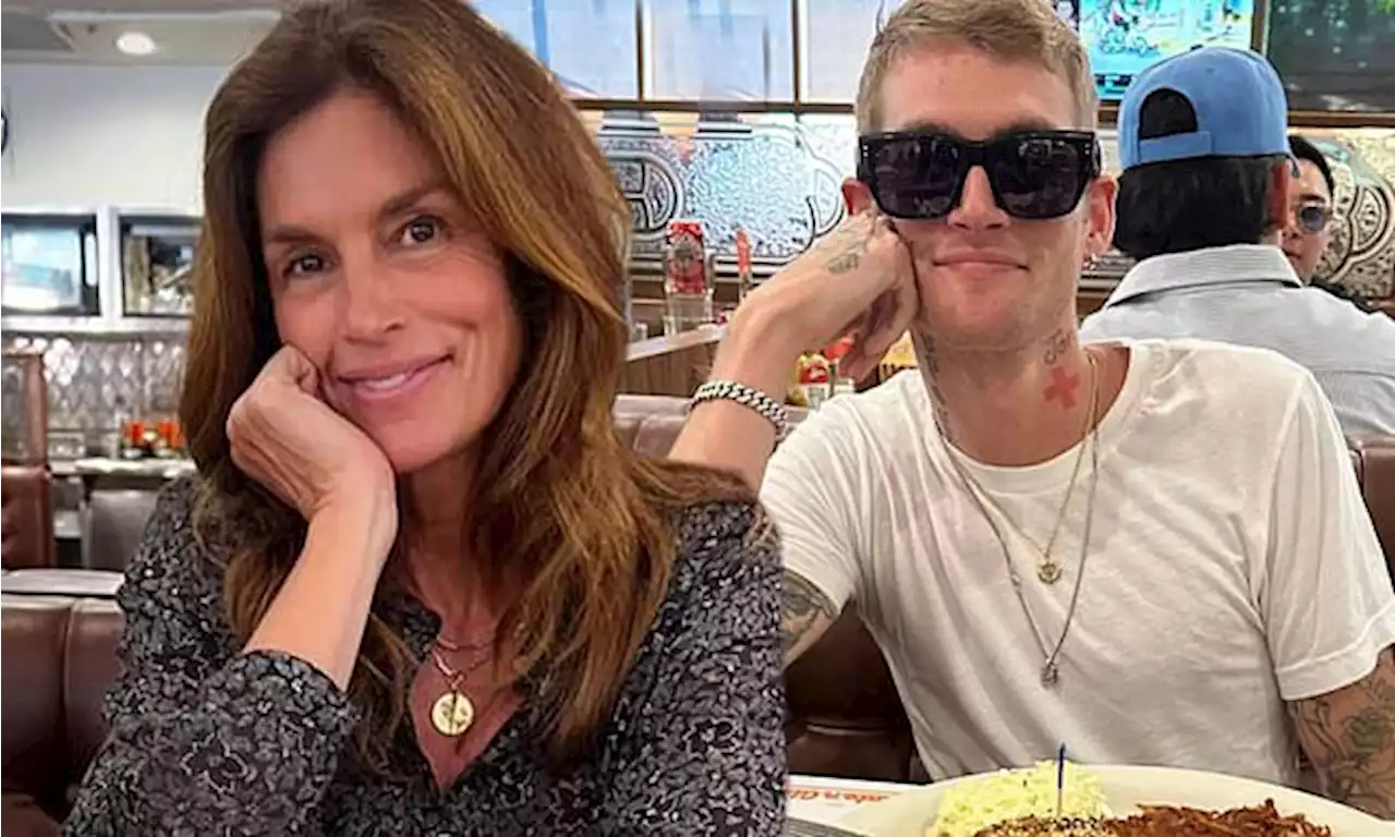 Cindy Crawford goes makeup free for lunch date with son Presley Gerber