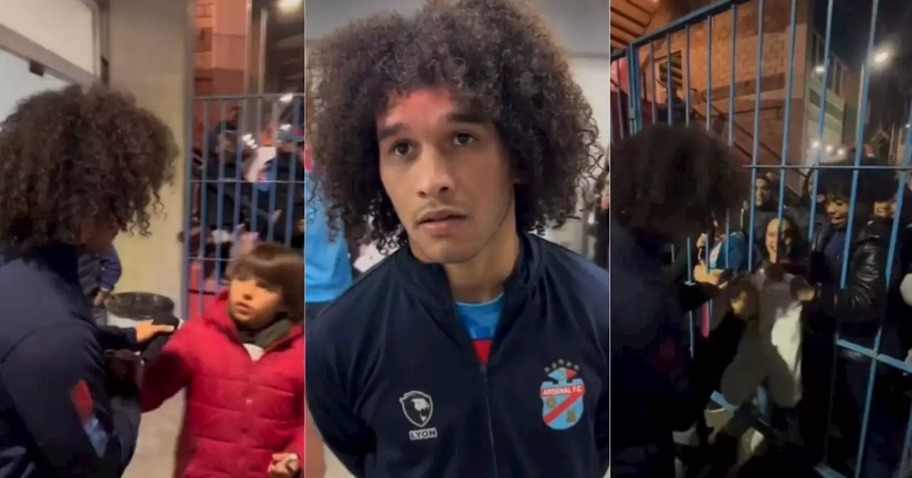 Video: furor por Alfredo Amarilla, el refuerzo de Arsenal que sorprendió con su look