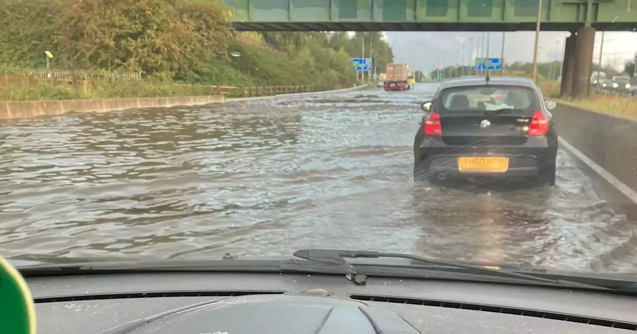 Live traffic updates as M57 shut due to floods