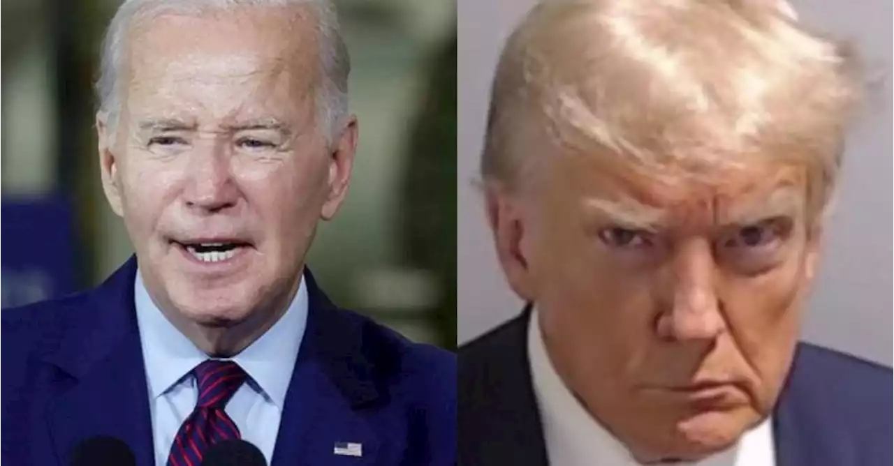 La jocosa reacción de Joe Biden cuando le preguntaron por la foto policial de Donald Trump, ¿qué dijo?