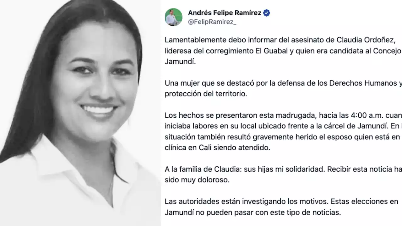 Partido Liberal rechaza asesinato de candidata en Jamundi y exige investigación