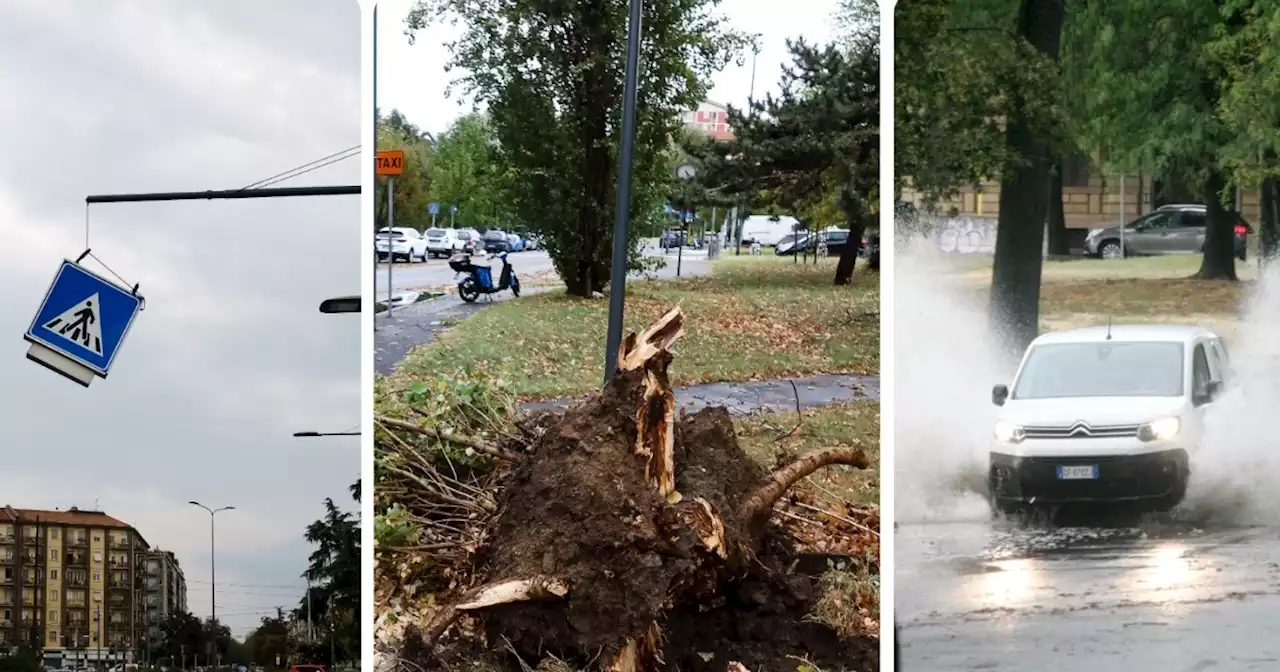 Un temporale con forte vento si è abbattuto sul nord Italia