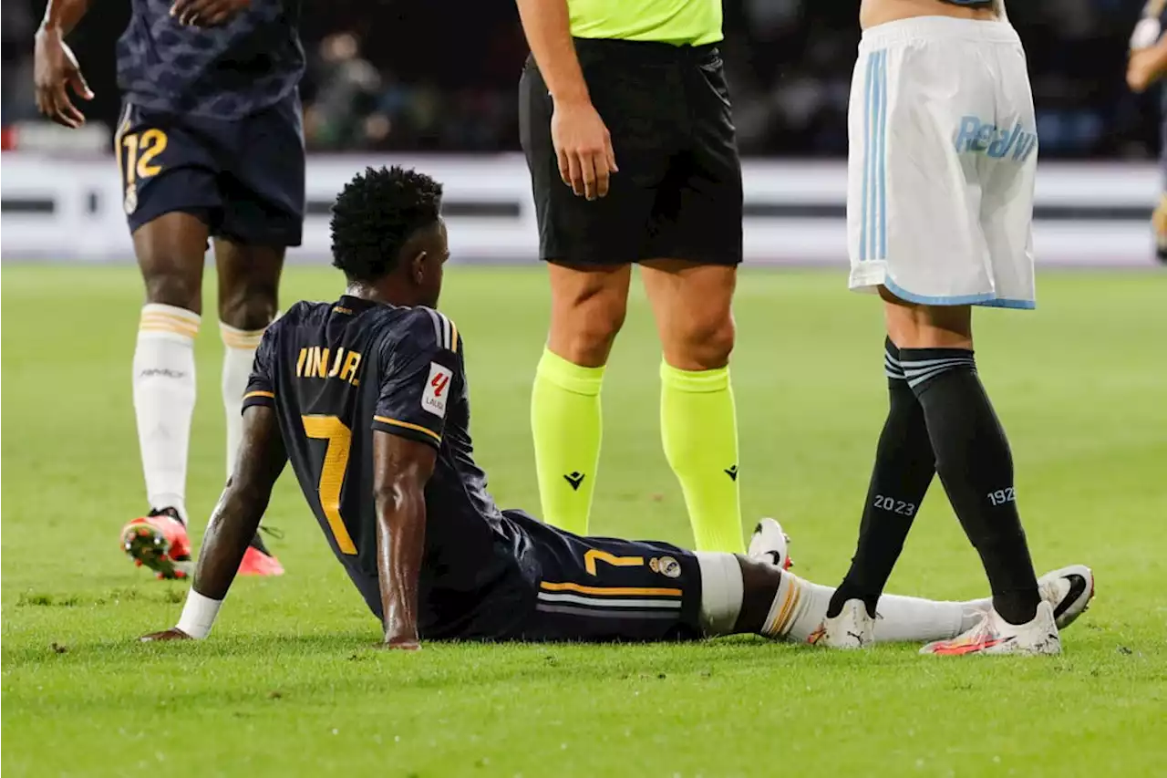 Real’s Vinicius to miss next La Liga game with muscle injury