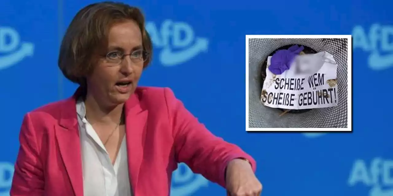 Demonstrant beschmiert AfD-Politikerin von Storch mit Fäkalien