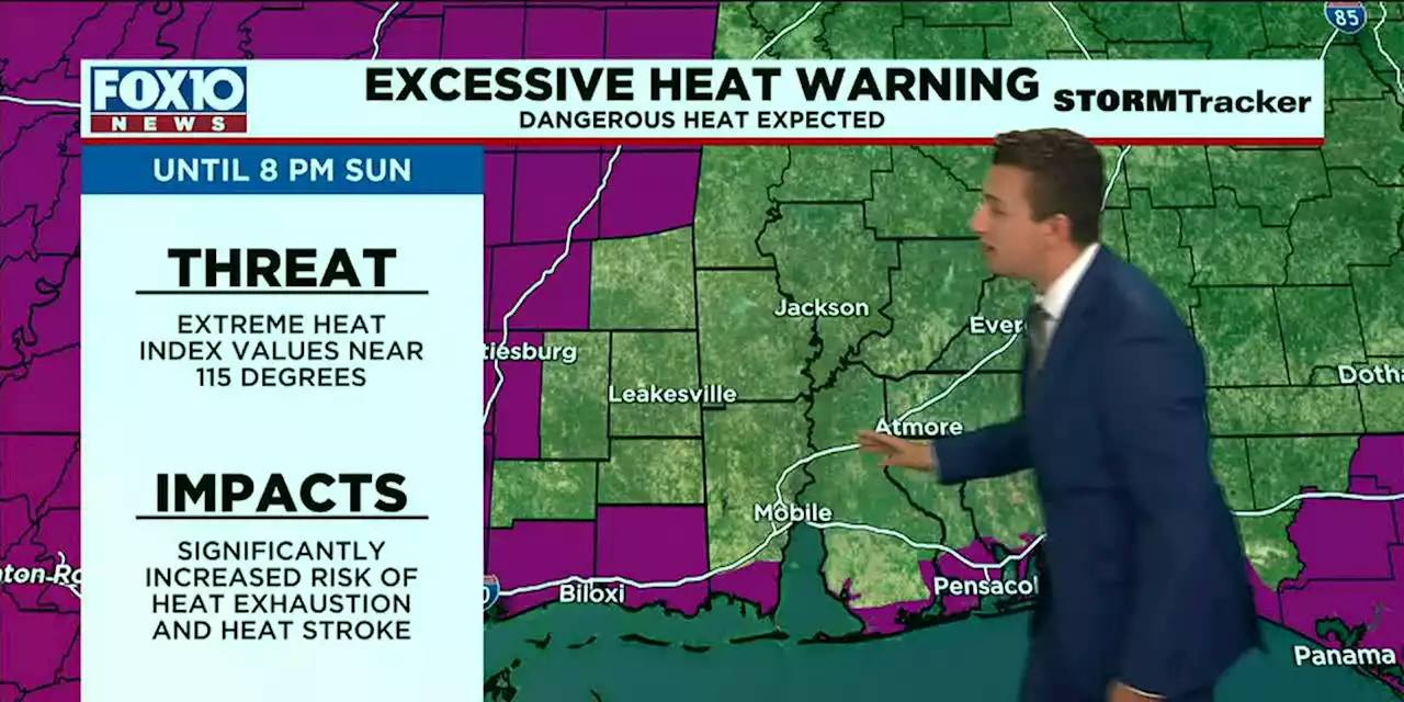 Heat advisory for Saturday