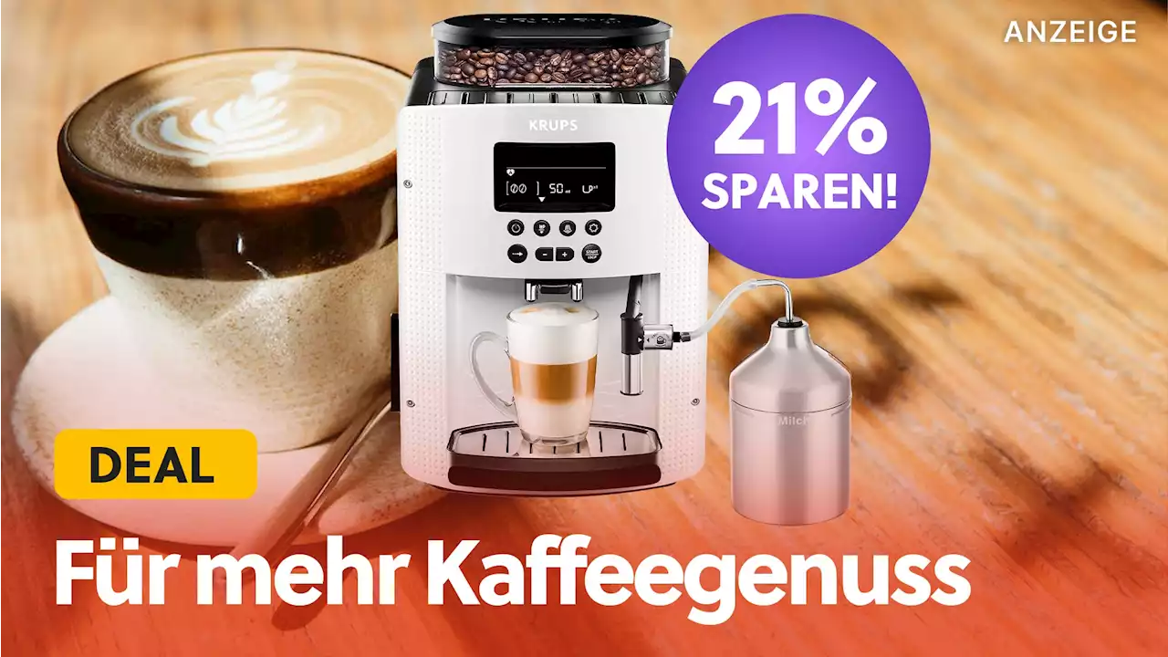 Dieser wunderschöne Kaffeevollautomat für Espresso und Cappuccino ist bei Amazon gerade echt günstig im Angebot