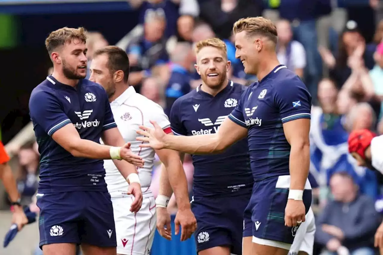 Duhan van der Merwe helps Scotland overcome half-time deficit to beat Georgia