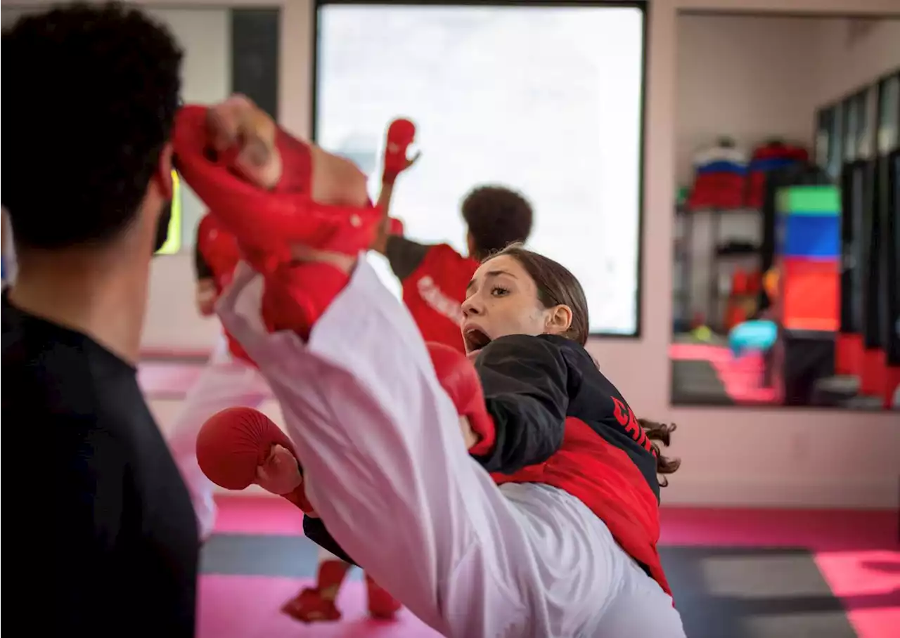 Refugee Olympic karate athlete Hamoon Derafshipour trains youth athletes representing Canada