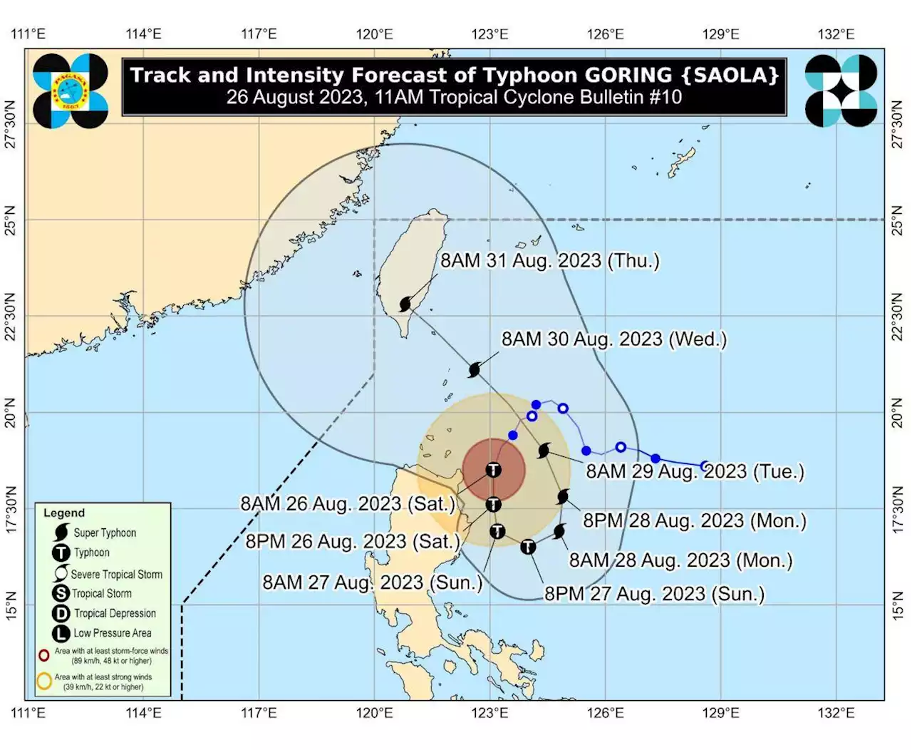 Signal no. 3 raised over parts of Cagayan, Isabela as Goring intensifies