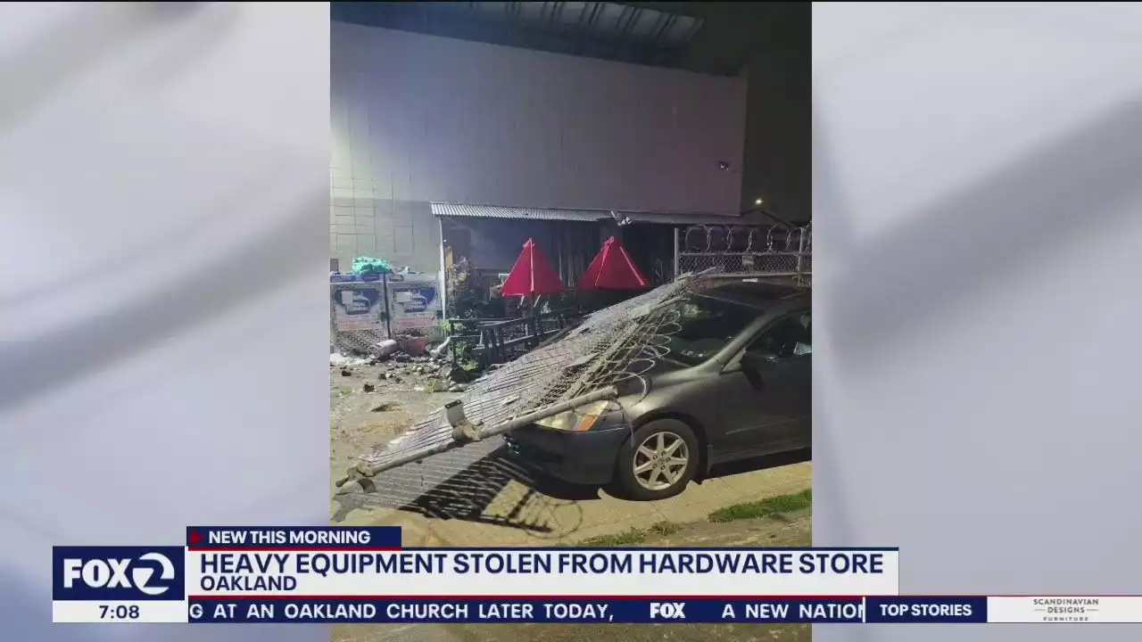 Heavy equipment stolen from Oakland hardware store