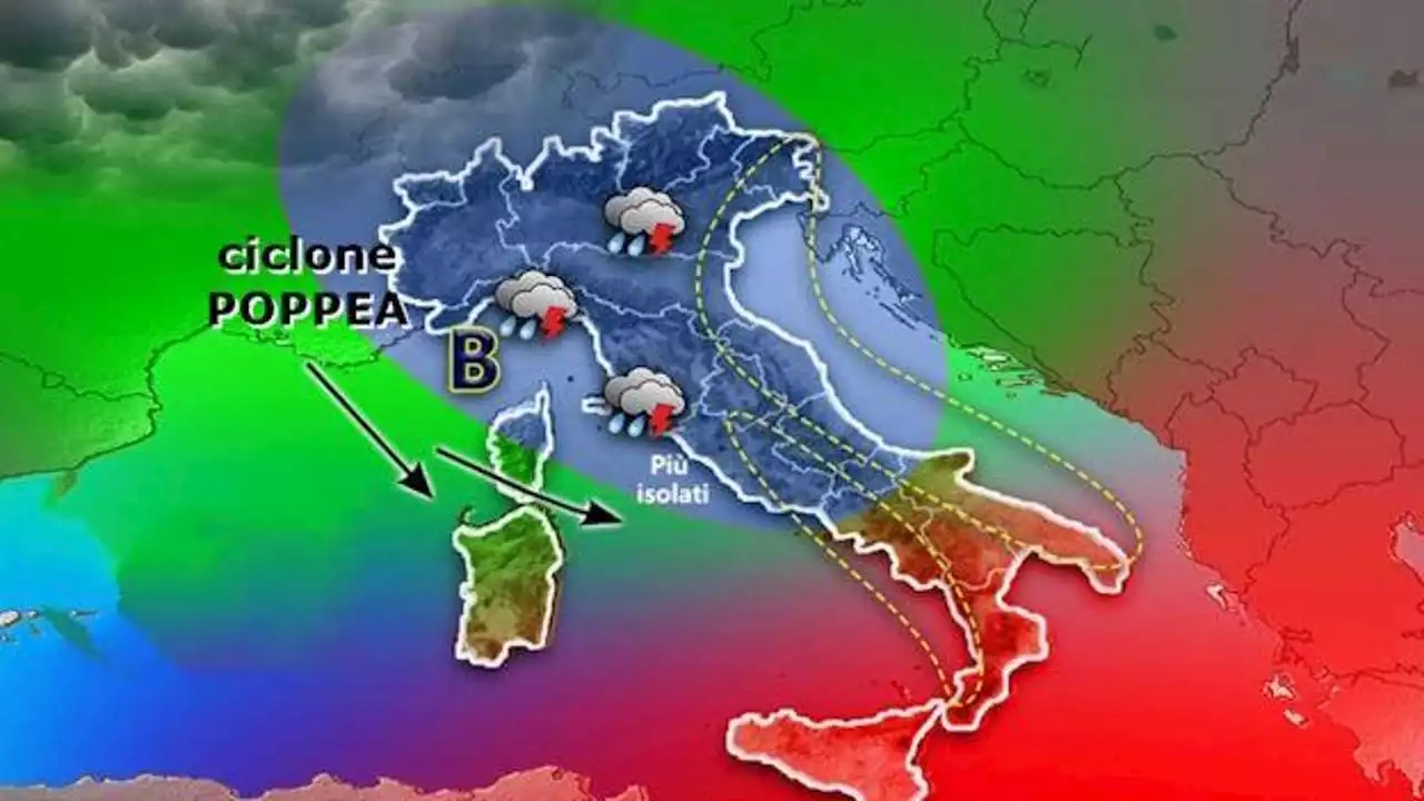 Previsioni meteo, il ciclone Poppea si trasformerà in un uragano: ecco cosa si rischia