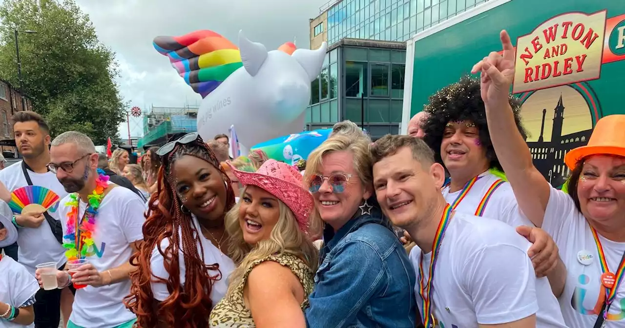 Coronation Street stars walk Manchester Pride parade