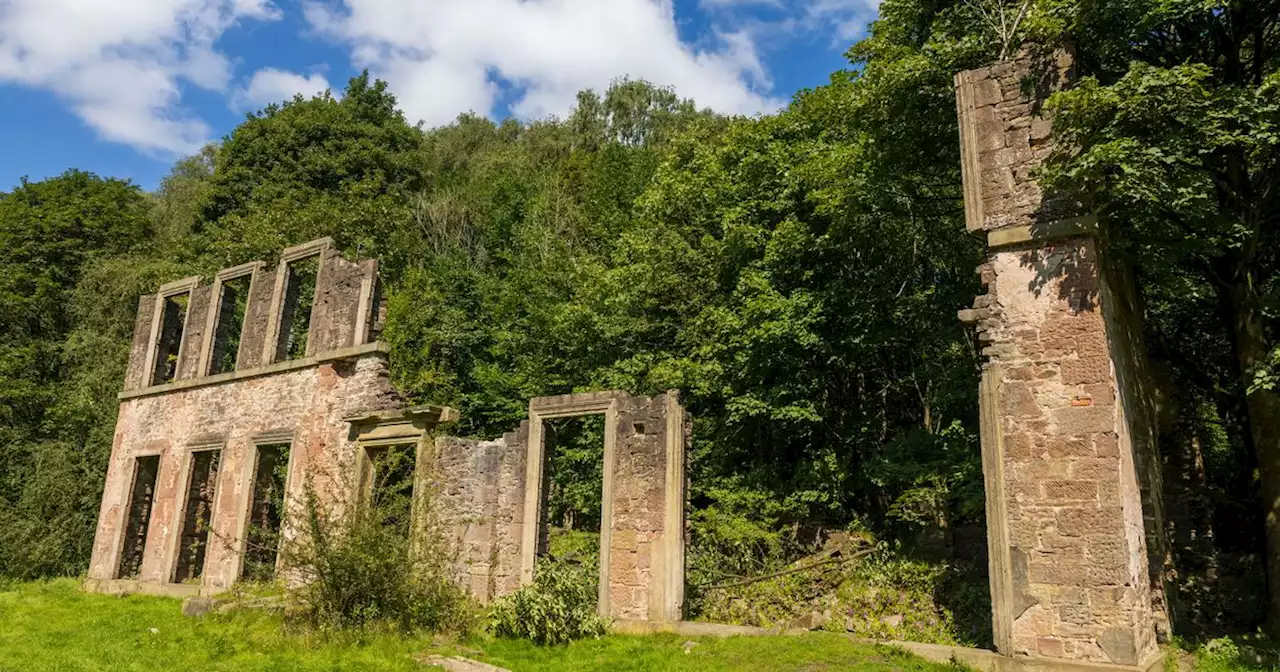 The tiny riverside village near Greater Manchester with an abandoned mansion