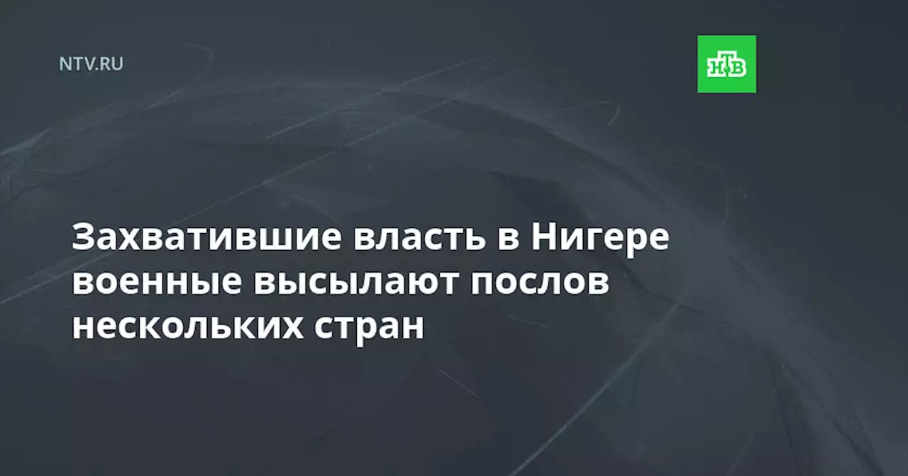 Захватившие власть в Нигере военные высылают послов нескольких стран