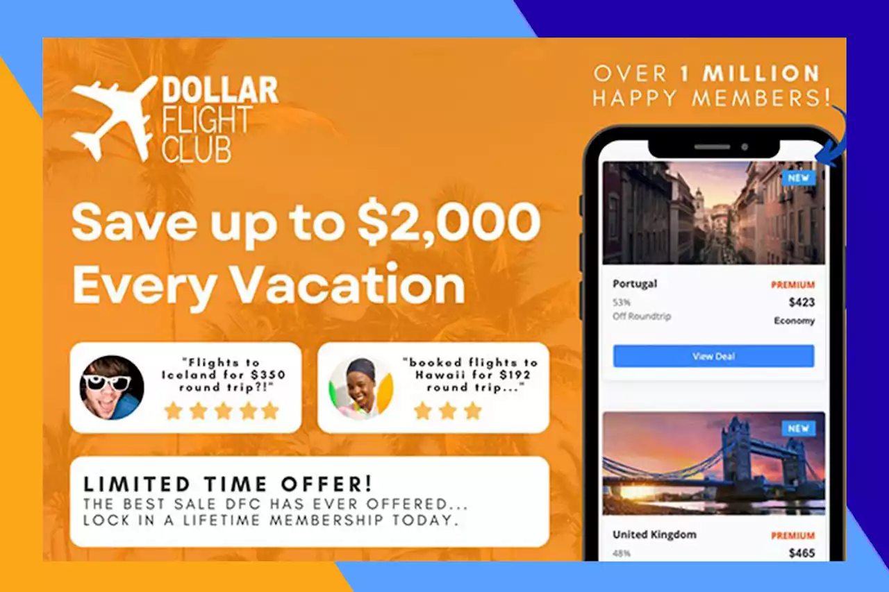 Get discounted airfare for life with Dollar Flight Club, now $59.97