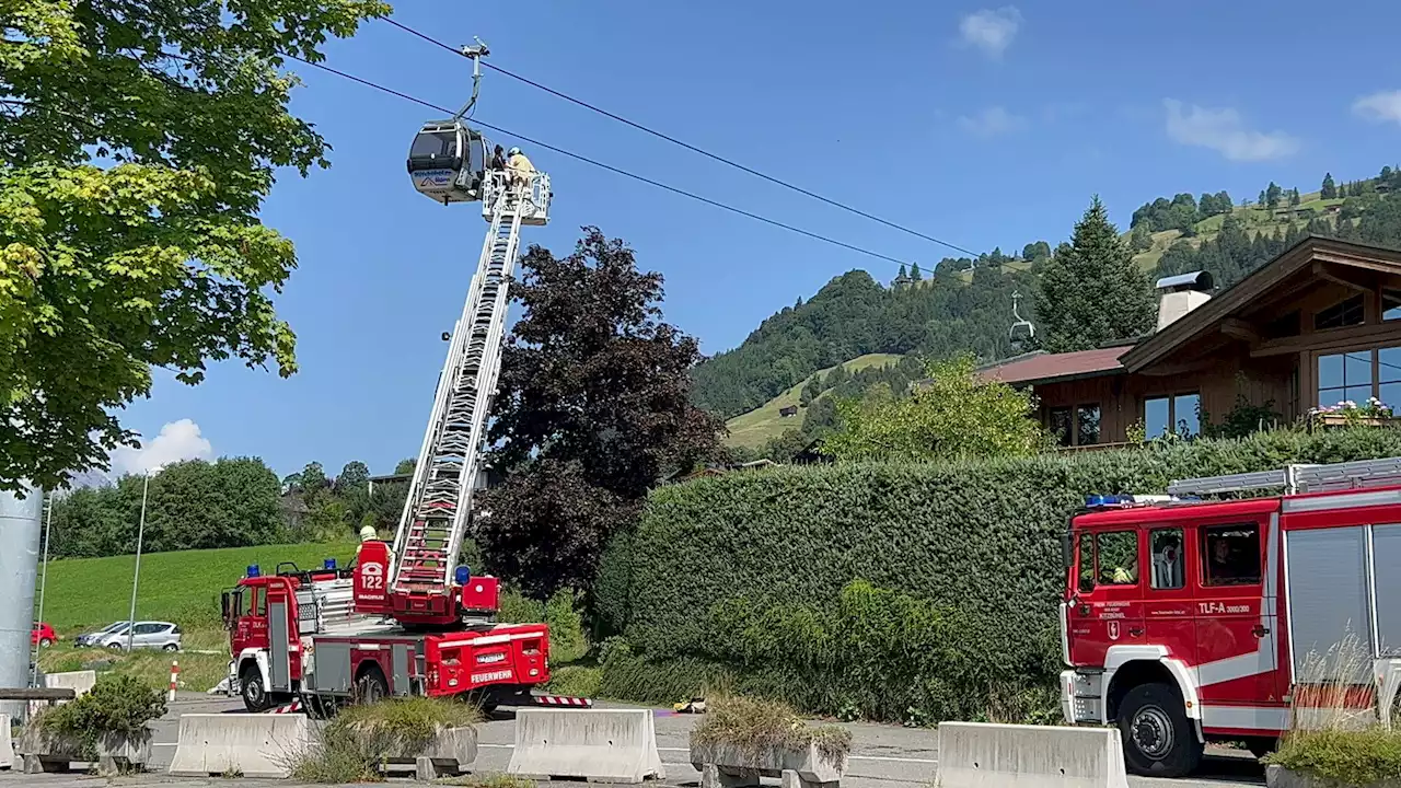 15 Personen aus Gondeln in Kitzbühel evakuiert