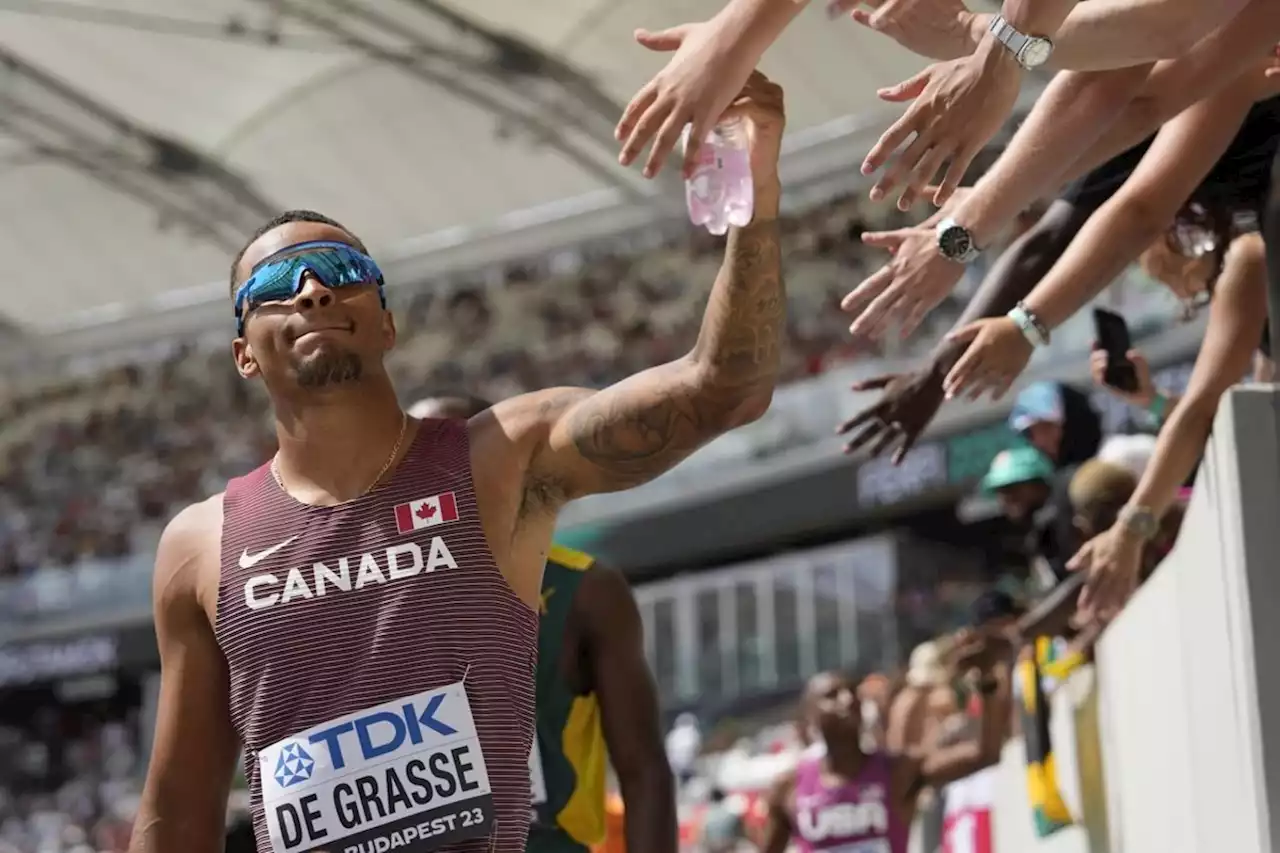 De Grasse sixth in men's 200 at worlds; LePage, Warner poised for decathlon medals