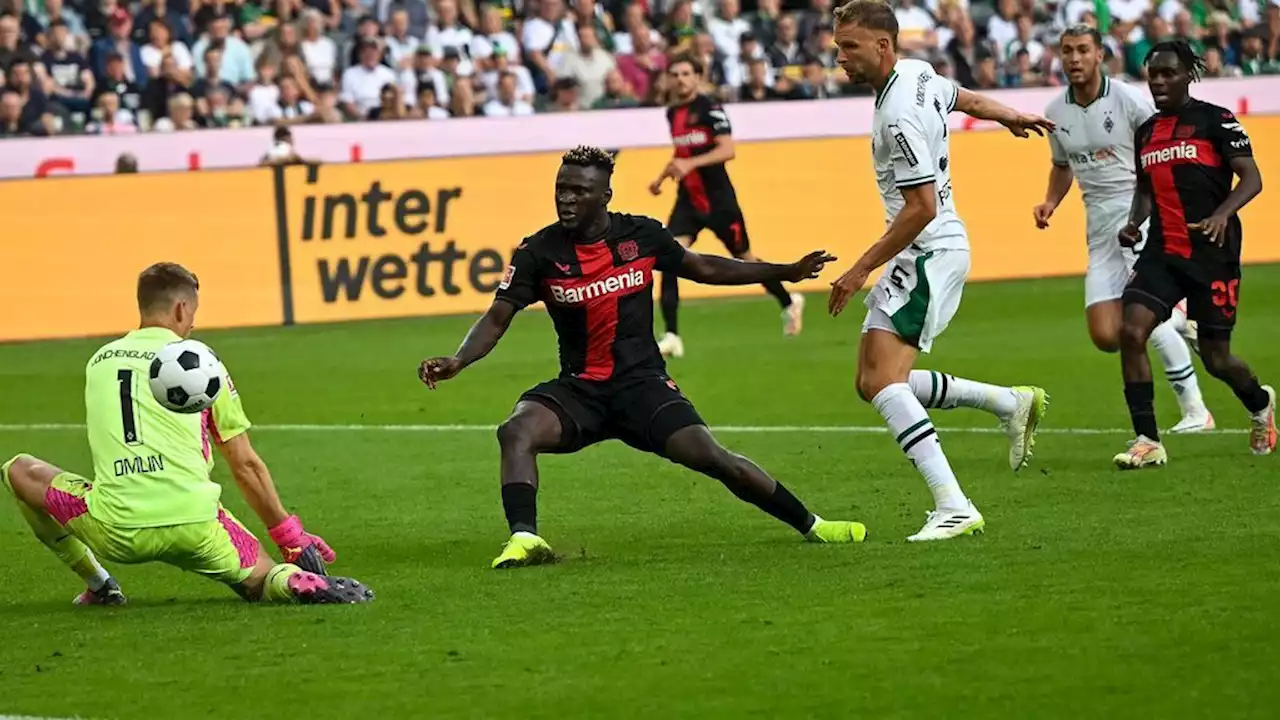 Doppelpack Boniface: Bayer Leverkusen siegt in Gladbach souverän