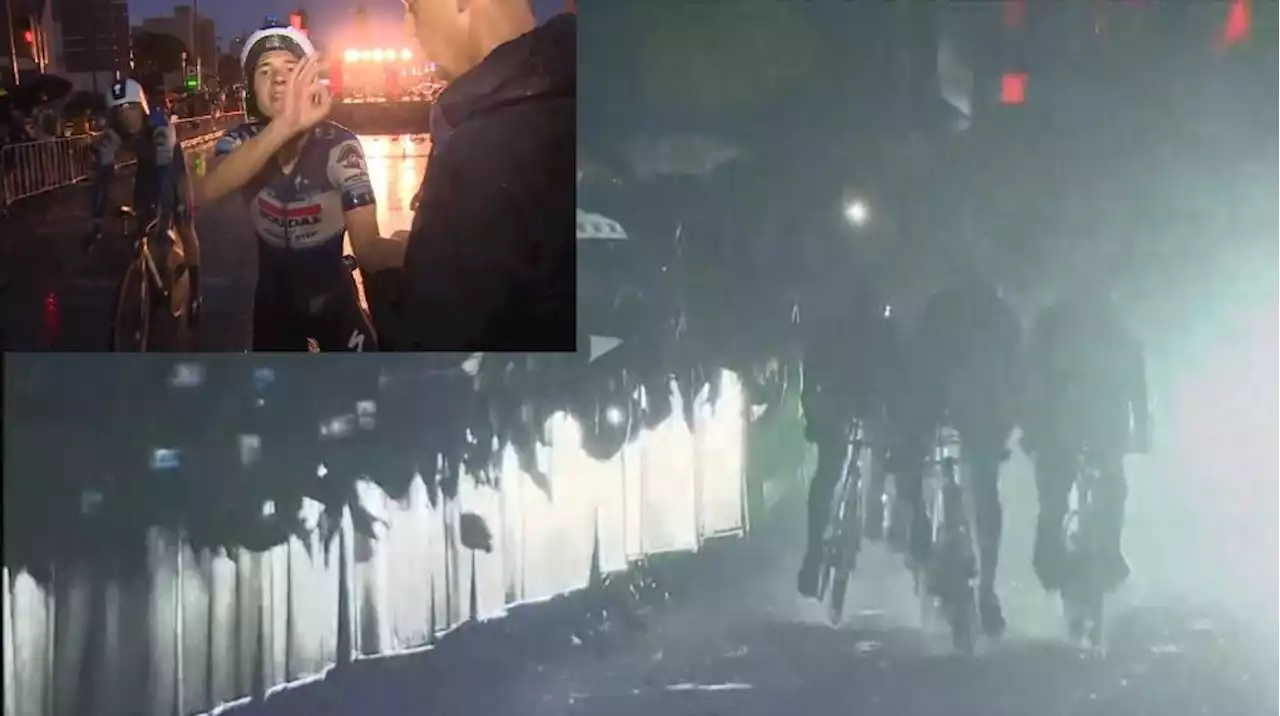 'You couldn't see anything': Remco Evenepoel slams 'ridiculous' Vuelta a España team time trial in horrendous conditions