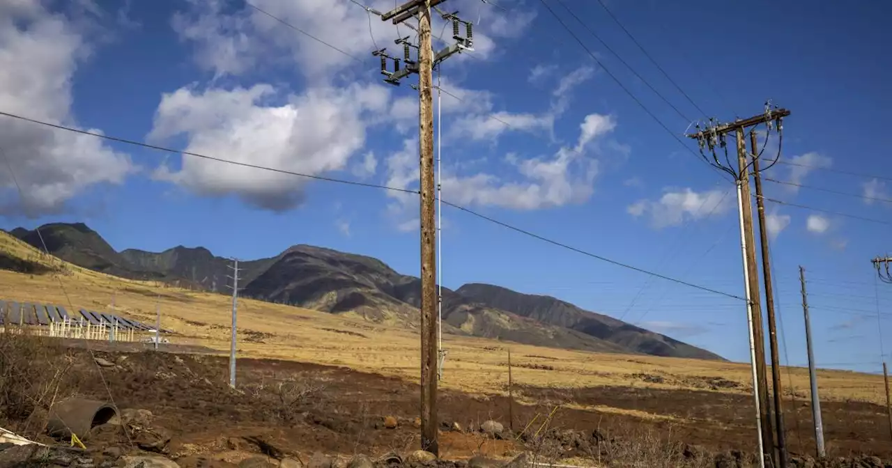 Bare electrical wire and poles in need of replacement on Maui were little match for strong winds