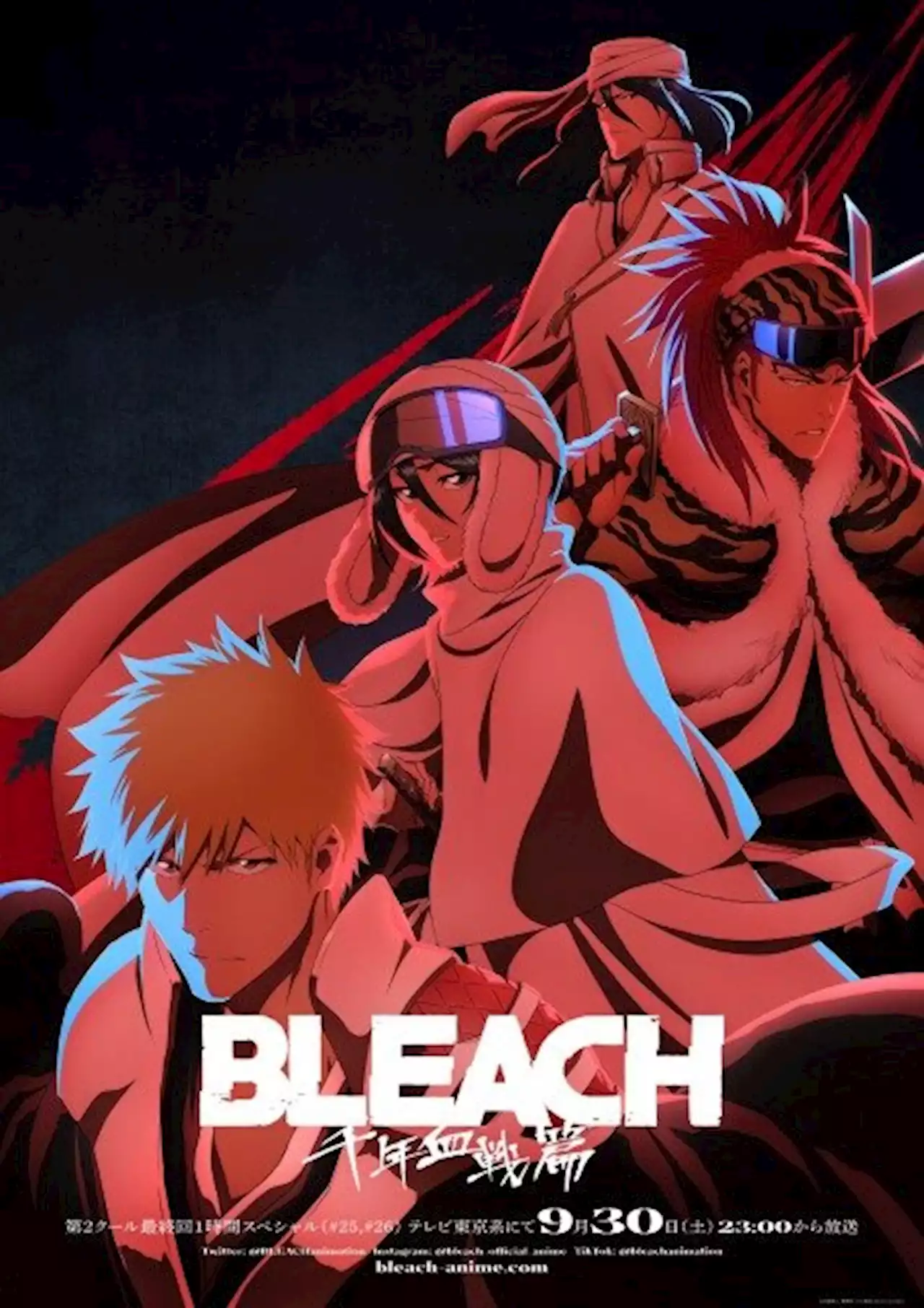 『BLEACH』最終回は1時間SP 前半戦の総集篇も放送決定 新ビジュアル解禁で一護やルキアたち（2023年8月26日）｜BIGLOBEニュース