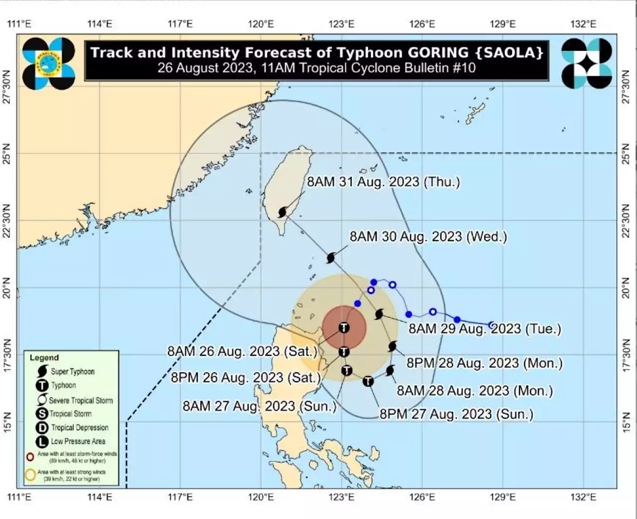 Signal No. 3 up in Cagayan, Isabela as 'Goring' intensifies