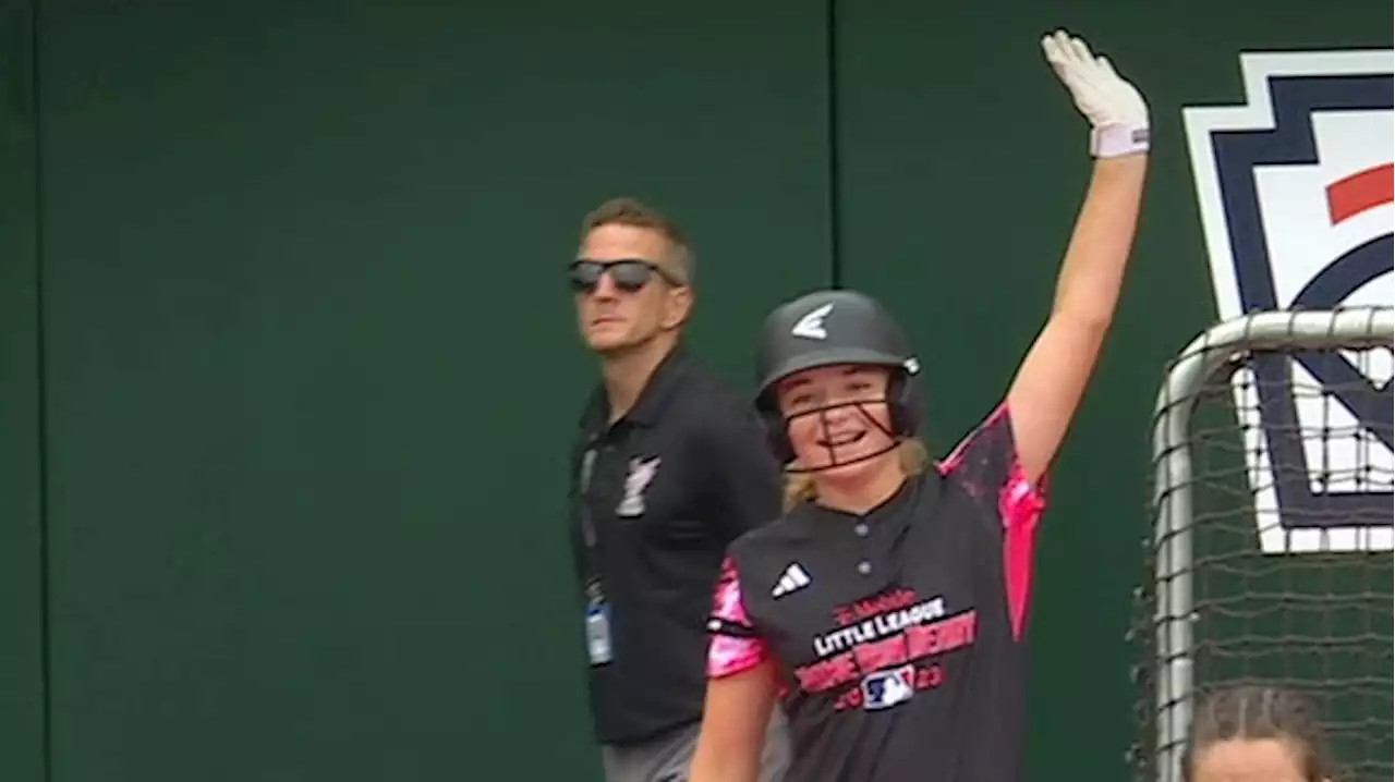 Hannah Haxton takes home the Little League Softball HR Derby title