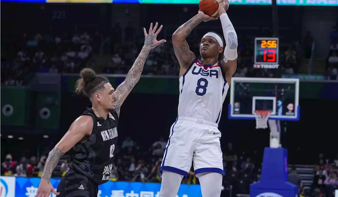 U.S. shakes off slow start, tops New Zealand in Basketball World Cup opener