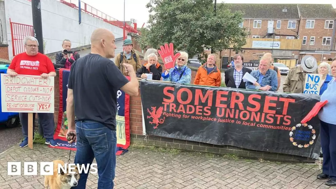 Bridgwater drivers protesting to save 'vital hub' bus depot