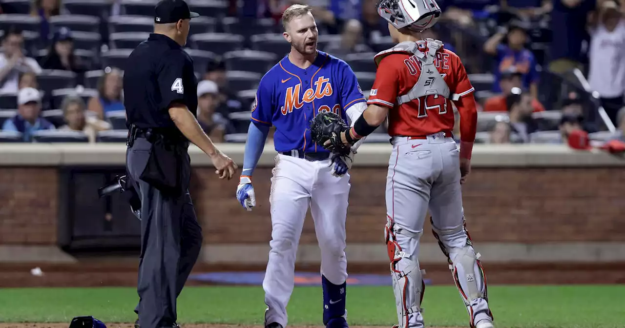 Shohei Ohtani powers Angels past Mets 5-3, benches clear after Pete Alonso hit with pitch