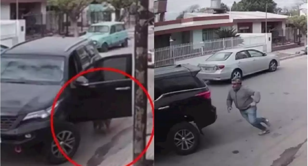 Perro choca una camioneta contra la pared de una casa y se hace viral