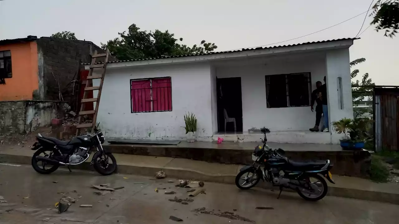 En Sabanalarga, varias casas se destecharon por las fuertes lluvias