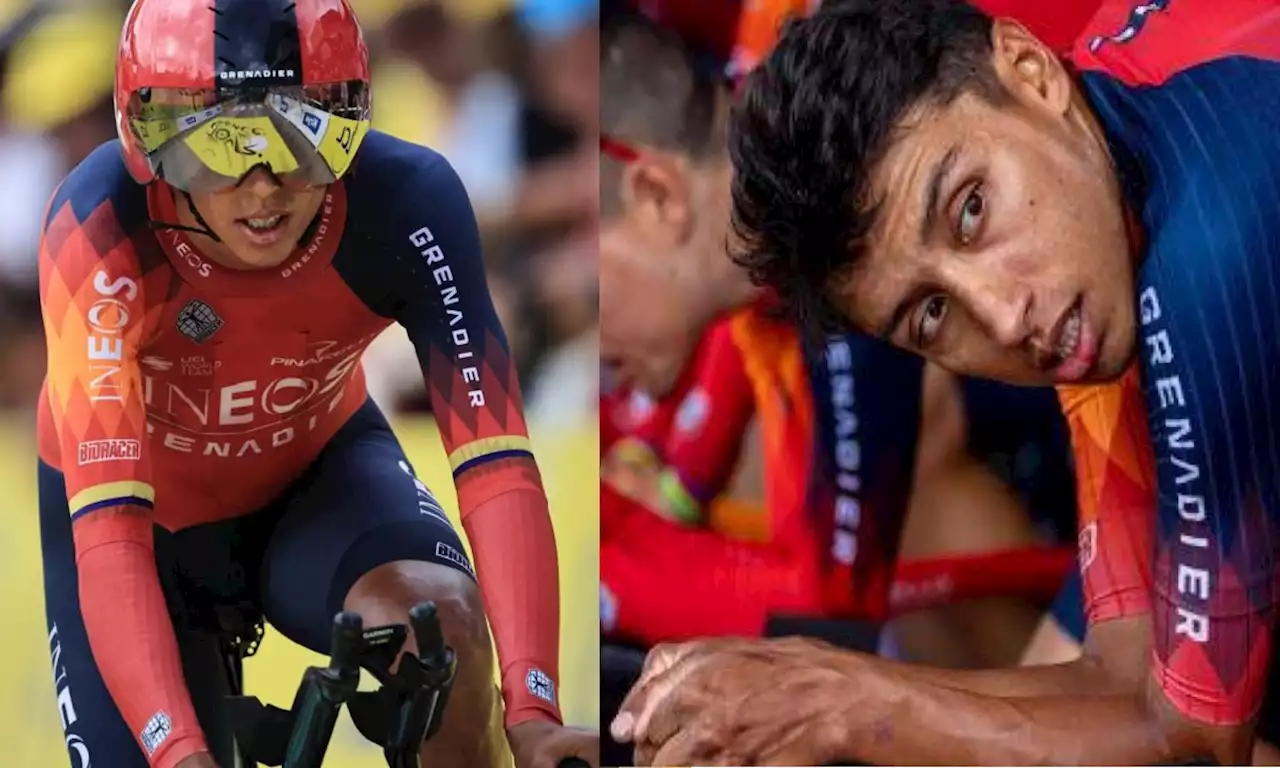 Egan Bernal salva peligrosa etapa de la Vuelta a España, piso mojado y caídas