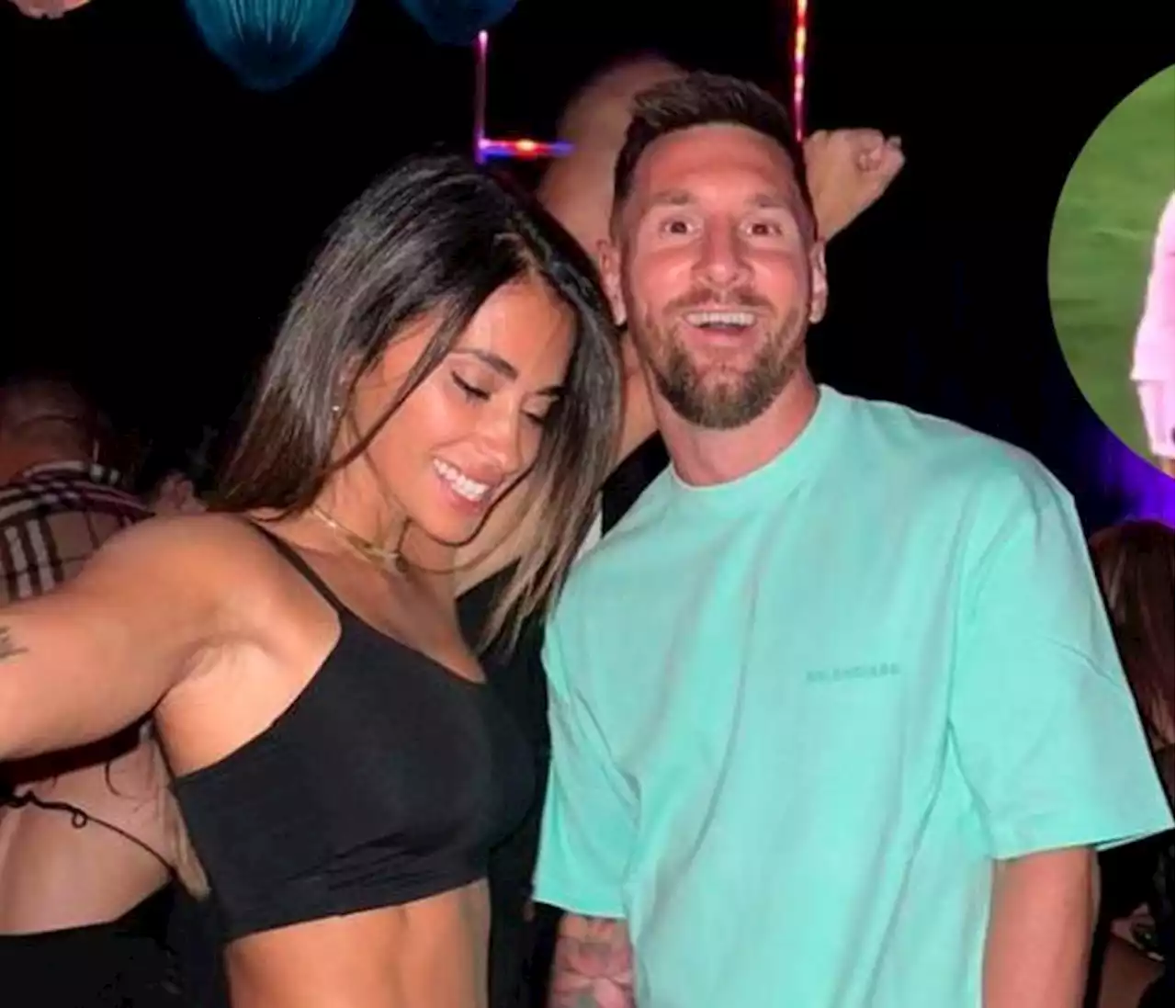 Video: ¡Casi lo besa! Antonella Roccuzzo confunde a Jordi Alba con Messi