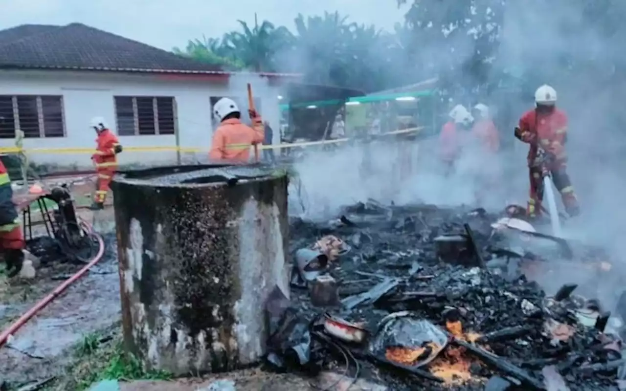 Warga emas rentung dalam kebakaran di Tangkak