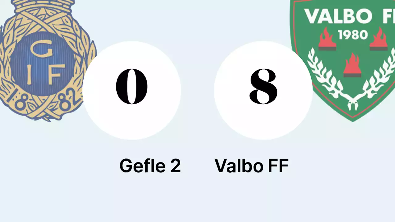 Målfest när Valbo FF krossade Gefle 2 på Gavlevallen